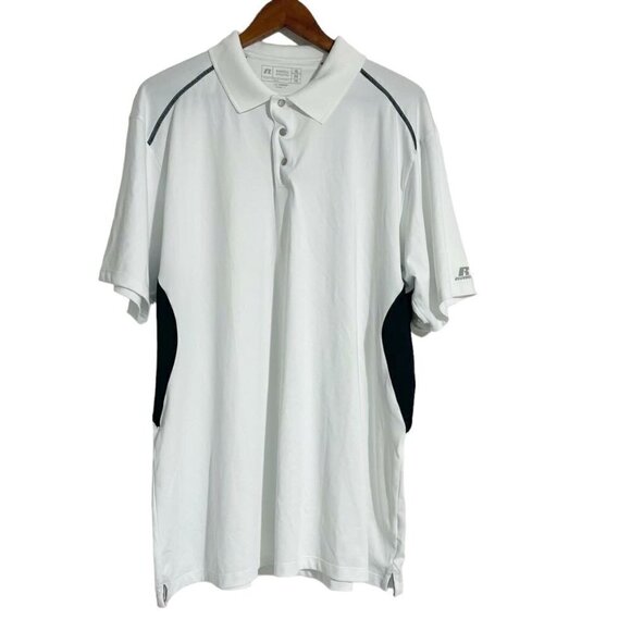 Russell Athletic Size XL Short Sleeve T Shirt Polo Collared - Picture 1 of 5